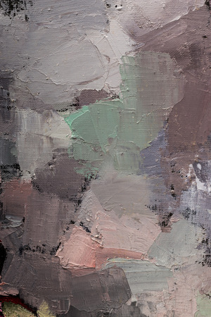 Brushstrokes Oil painting On Canvas with textureの写真素材