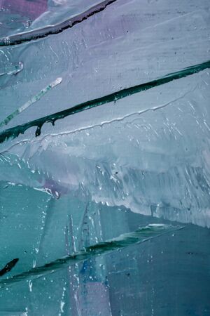 Brushstrokes Oil painting On Canvas with textureの写真素材