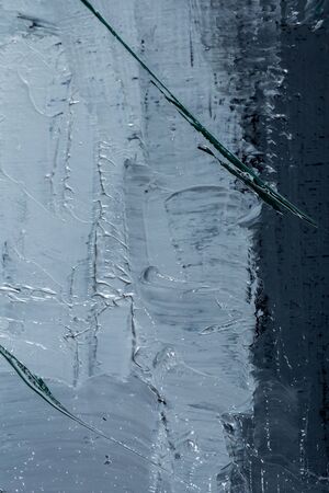 Brushstrokes Oil painting On Canvas with textureの写真素材