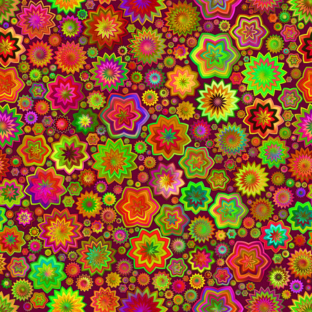 Green Pink Star Gradient Splashes Seamless Pattern Backgroundの写真素材