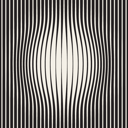 Vector Seamless Halftone Circles Bloat Effect Pattern. Abstract Geometric Background Designのイラスト素材