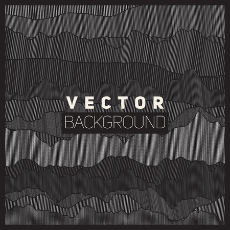 Vector Black and White Subtle Lines Abstract Mountainscape Dark Abstract Backgroundのイラスト素材