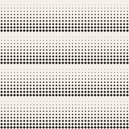 Stylish Minimalistic Halftone Grid. Vector Seamless Black and White Patternのイラスト素材