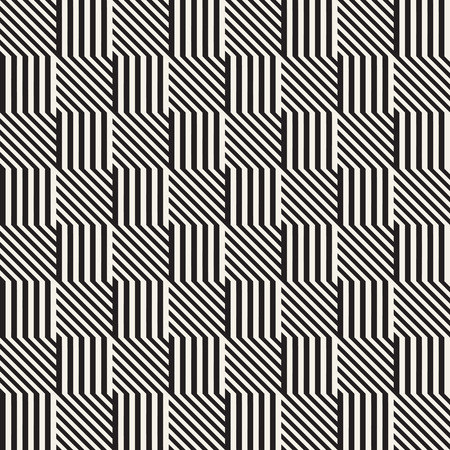 Repeating Slanted Stripes Modern Texture. Monochrome Geometric Seamless Pattern.のイラスト素材