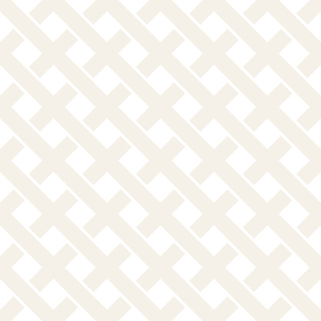 Weave Seamless Pattern. Stylish Repeating Texture. Black and White Geometric Vector Illustration.のイラスト素材