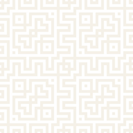 Maze Tangled Lines Contemporary Graphic. Abstract Geometric Background Design. Subtle Vector Seamless Pattern.のイラスト素材
