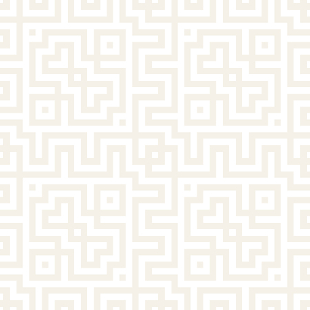 Maze Tangled Lines Contemporary Graphic. Abstract Geometric Background Design. Subtle Vector Seamless Pattern.のイラスト素材