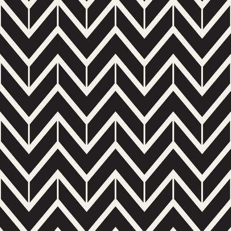 Seamless vector pattern. Abstract geometric lattice background. Rhythmic zigzag structure. Monochrome stylish texture with chevron lines.のイラスト素材