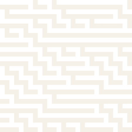 Irregular Maze Shapes Tiling Contemporary Graphic. Abstract Geometric Background Design. Vector Seamless Black and White Pattern.のイラスト素材