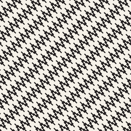 Repeatable geometric grid texture. Vector seamless mesh pattern. Monochrome zigzag edgy lines...