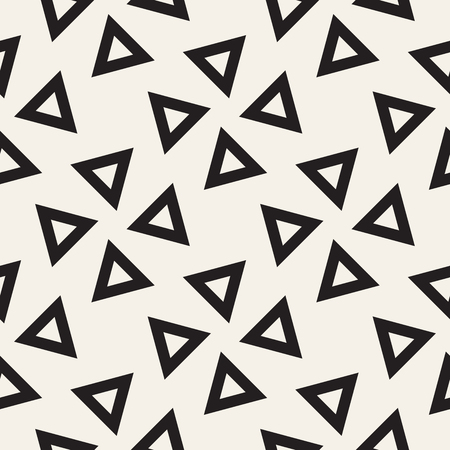 Black and white shapes seamless pattern background. Stylish symmetric lattice.  Abstract geometric tiling mosaicのイラスト素材