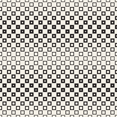Repeating Geometric Rectangle Tiles. Stylish Monochrome Lattice. Vector Seamless Pattern.のイラスト素材