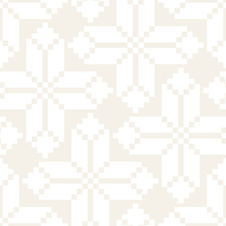 Vector seamless cross tiling pattern. Modern stylish geometric lattice texture. Repeating mosaic abstract backgroundのイラスト素材