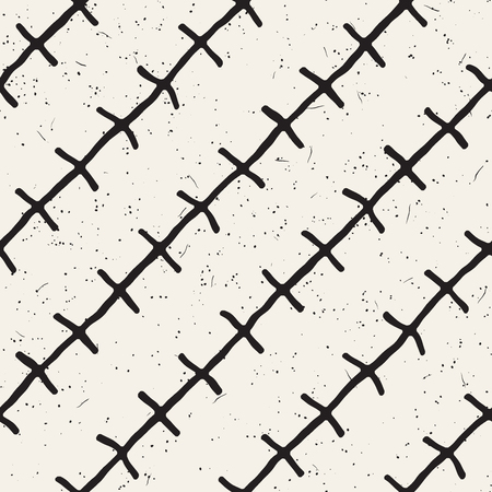 Seamless pattern with hand drawn brush strokes.のイラスト素材