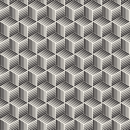 Seamless pattern with lines lattice. Vector abstract geometric background. Stylish cell structure.のイラスト素材