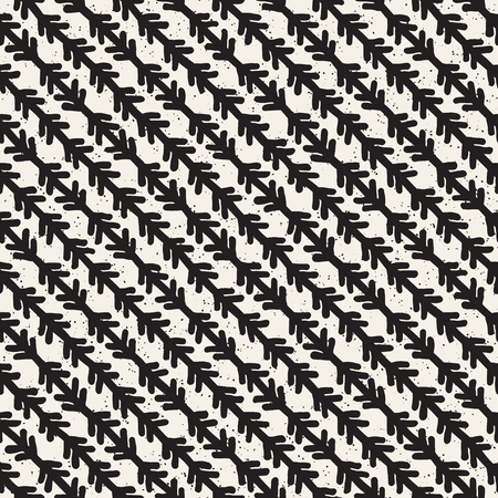 Black and white grunge texture, Freehand brush strokes, Ornament for wrapping paper.のイラスト素材