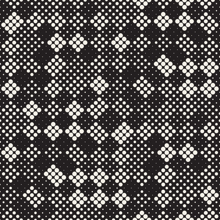 Modern Stylish Halftone Texture. Endless Abstract Background With Random Size Circles. Vector...