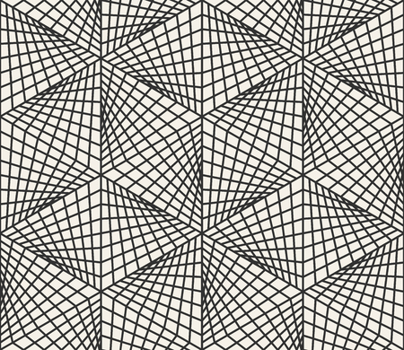 Vector seamless lines pattern. Modern stylish triangle shapes texture. Repeating geometric tiles from striped elements
のイラスト素材