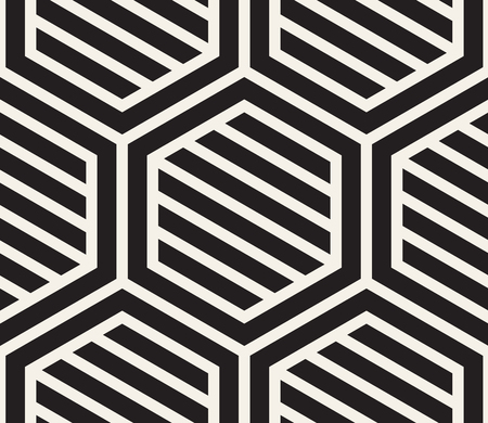 Vector seamless pattern. Modern stylish abstract texture. Repeating geometric tiles from striped elements
のイラスト素材