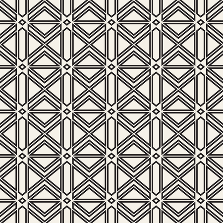 Vector seamless pattern. Modern stylish texture. Repeating geometric background. Striped lattice grid. Linear graphic design.のイラスト素材