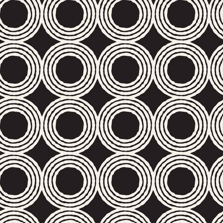 Seamless abstract hand drawn pattern. Vector freehand lines background texture. Ink brush strokes simple geometric design.のイラスト素材