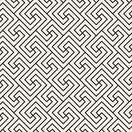 Vector seamless lattice pattern. Modern stylish texture with monochrome trellis. Repeating geometric grid. Simple graphic design background.
のイラスト素材