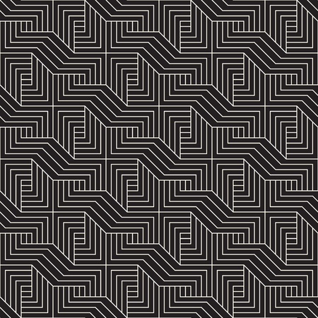Vector seamless pattern. Modern stylish abstract texture. Repeating geometric tiles from striped elements
のイラスト素材