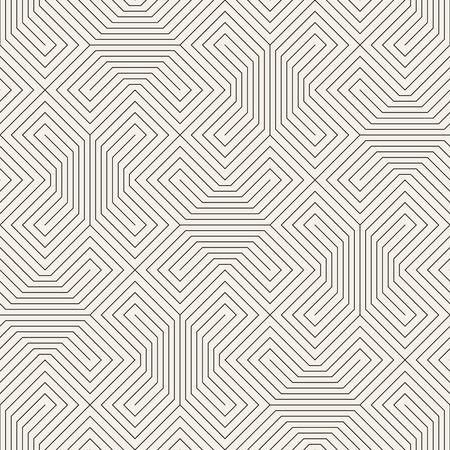 Vector seamless pattern. Modern stylish abstract texture. Repeating geometric tiles from striped elements
のイラスト素材