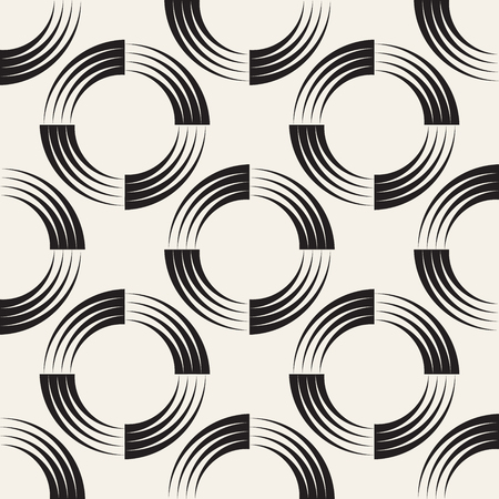 Vector seamless pattern. Modern stylish abstract texture. Repeating geometric tiles from striped elements
のイラスト素材