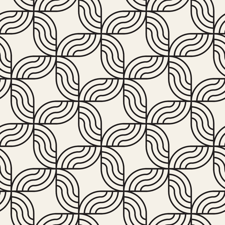 A Vector seamless pattern. Modern stylish abstract texture. Repeating geometric tilesのイラスト素材
