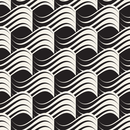 Vector seamless pattern. Modern stylish abstract texture. Repeating geometric tiles.のイラスト素材