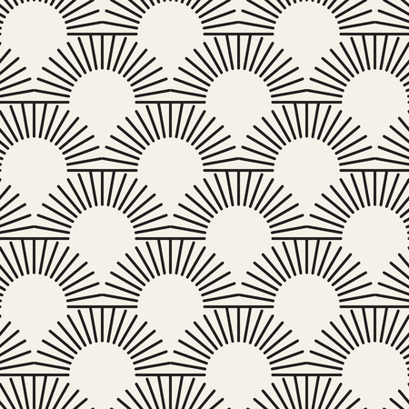 Vector seamless pattern. Modern stylish abstract texture. Repeating geometric tiles from striped elements.のイラスト素材