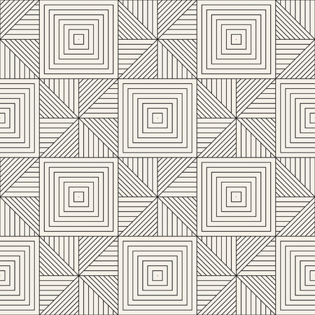 Vector seamless pattern. Modern stylish abstract texture. Repeating geometric tiles from striped elements
のイラスト素材
