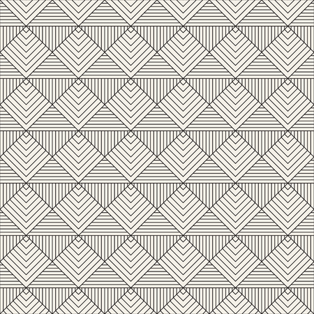 Vector seamless pattern. Modern stylish abstract texture. Repeating geometric tiles from striped elements
のイラスト素材