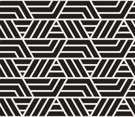 Vector seamless pattern. Modern stylish abstract texture. Repeating geometric tiles from striped elements
のイラスト素材