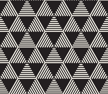 Vector seamless pattern. Modern stylish abstract texture. Repeating geometric tiles from striped elements
のイラスト素材