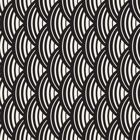 Vector seamless pattern. Modern stylish abstract texture. Repeating geometric tiles from striped elements
のイラスト素材
