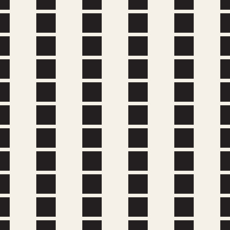 Trendy monochrome twill weave Lattice. Abstract Geometric Background Design. Vector Seamless Black and White Pattern.のイラスト素材