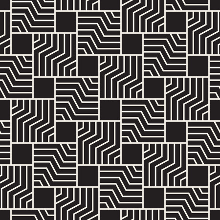 Vector seamless pattern. Modern stylish abstract texture. Repeating geometric tiles from striped elements
のイラスト素材