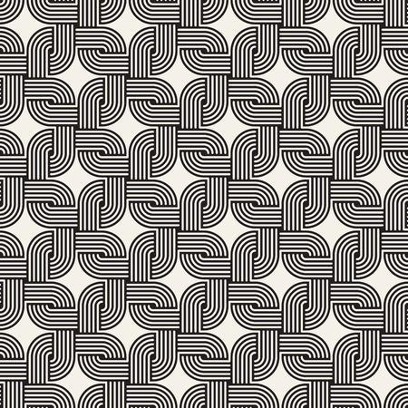 Vector seamless lines mosaic pattern. Modern stylish abstract texture. Repeating geometric tiles with stripe elementsの写真素材