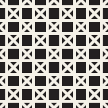 Vector seamless geometric pattern. Simple abstract lines lattice. Repeating elements stylish background tilingのイラスト素材