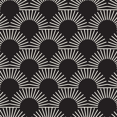 Vector seamless pattern. Modern stylish abstract texture. Repeating geometric tiles from striped elementsの写真素材