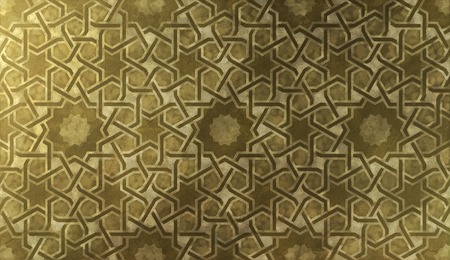 Background design based on traditional oriental graphic motifs. Islamic decorative pattern with...