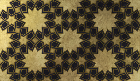 Background design based on traditional oriental graphic motifs. Islamic decorative pattern with...
