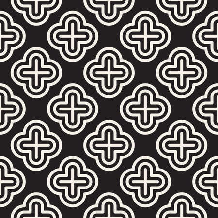 Vector seamless pattern. Modern stylish abstract texture. Repeating geometric tiles from striped elementsのイラスト素材