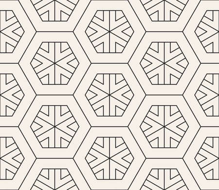 Vector seamless pattern. Modern stylish abstract texture. Repeating geometric tiles from striped elementsのイラスト素材