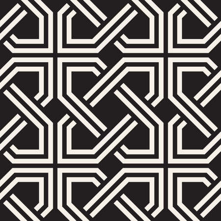 Vector seamless pattern. Modern stylish abstract texture. Repeating geometric tiles from striped elementsのイラスト素材