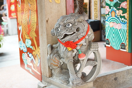 Stone Lionの写真素材