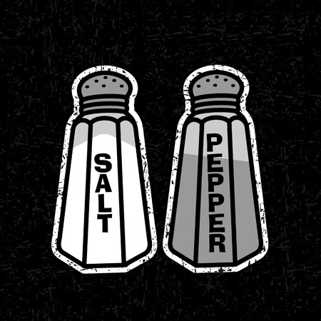 Glass salt and pepperのイラスト素材