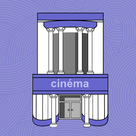facades of houses in the old French townのイラスト素材